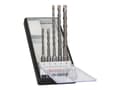 Miniatyrbilde 1 av 5: Bosch SDS-plus-5 Robust Line - Borsett - 5 deler - 5 mm, 6 mm, 8 mm, 10 mm - SDS-plus - lengde: 115 mm, 165 mm