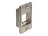 Delock Keystone Mounting for enclosures - Monteringskonsol för modulär insättning Metallisk