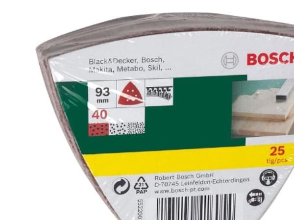 Bosch SLIBEBLAD DELTA K40 25 STK PL