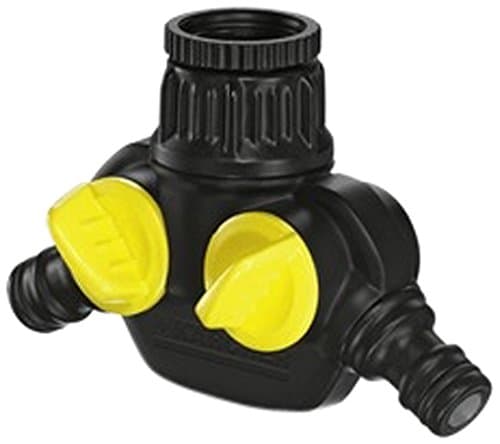 Kärcher 2.645-199.0, Anslutning för två slangar, Sprinklersystem, Plast, Svart, Gul, 45°, 25,4 / 2 mm (1 / 2")