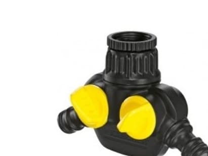 Kärcher 2.645-199.0, Anslutning för två slangar, Sprinklersystem, Plast, Svart, Gul, 45°, 25,4 / 2 mm (1 / 2")