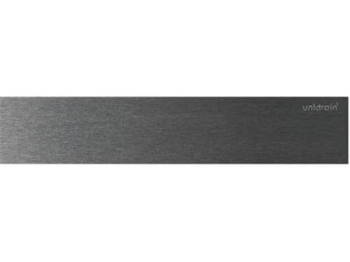 Unidrain HighLine -paneeli linjaviemärille harjattua terästä, pituus 800 mm