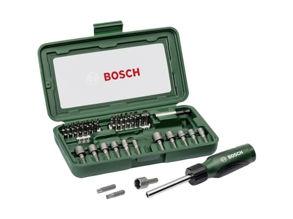 Bosch - Skrutrekker med spissett - 46 deler - inn boks