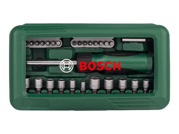 Bosch - Skrutrekker med spissett - 46 deler - inn boks