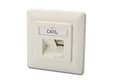 Miniatyrbilde 3 av 5: DIGITUS DN-9008-1 - Innbygd utgang - CAT 6a - STP - RJ-45 X 2 - ren hvit, RAL 9010
