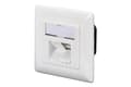 Miniatyrbilde 4 av 5: DIGITUS DN-9008-1 - Innbygd utgang - CAT 6a - STP - RJ-45 X 2 - ren hvit, RAL 9010
