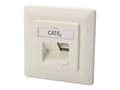 Miniatyrbilde 1 av 5: DIGITUS DN-9008-1 - Innbygd utgang - CAT 6a - STP - RJ-45 X 2 - ren hvit, RAL 9010