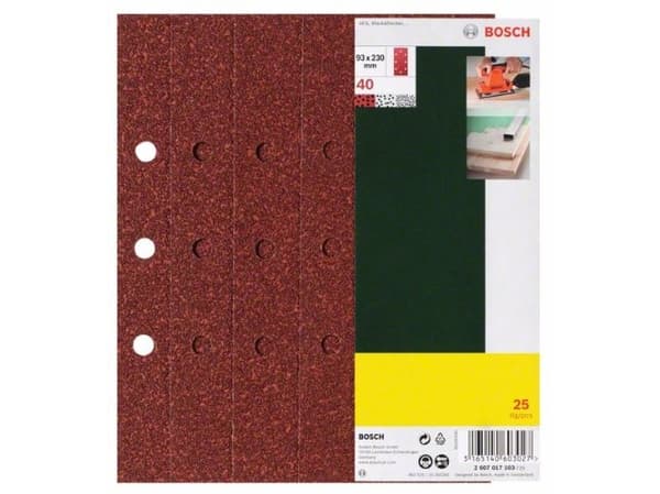 Bosch SLIBEBLAD 93X230MM K180 8H B&D 25 STK PL