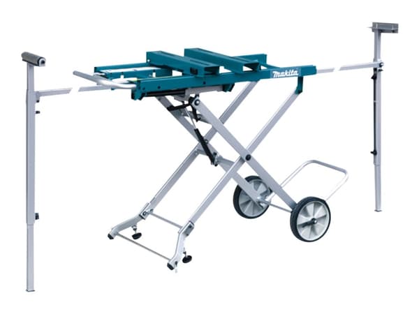 Makita WST05, Terästä, 4 jalkoja, 2 renkaita, Sininen, Harmaa, 500 mm, 117 cm