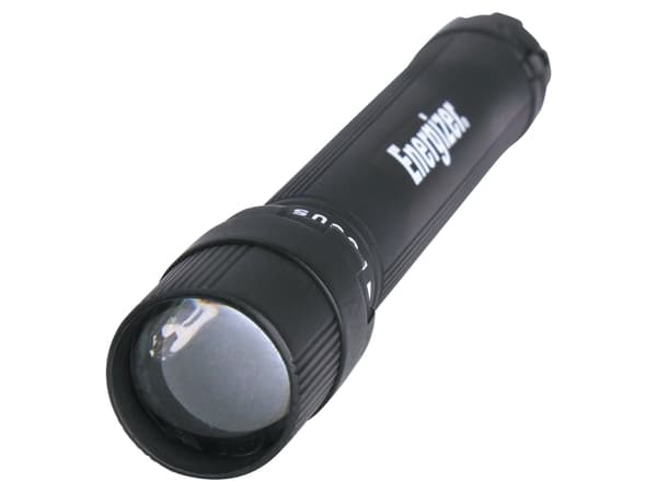 Energizer ENX-FOCUS02, Käsikokoinen taskulamppu, Musta, Muovi, 1 m, IPX4, LED