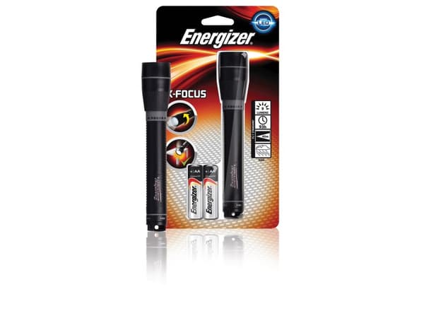 Energizer ENX-FOCUS02, Käsikokoinen taskulamppu, Musta, Muovi, 1 m, IPX4, LED musta