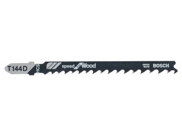 Bosch speed for Wood T 144 D - Sagblad - for kartong, kryssfinér, fiberplate, bløtt tre - lengde: 100 mm