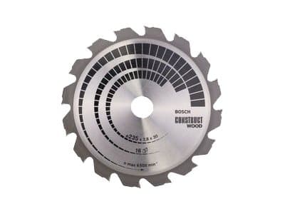 Bosch RUNDSAVKLINGE CONSTRUCT 235X2,8X30MM 16T