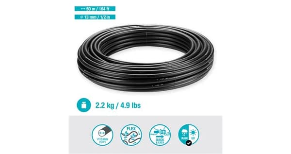 Gardena Micro-Drip-System Huvudrör Flex - 50 meter