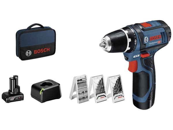 Bosch GSR 10.8-2-LI, Boremaskin med pistolgrep, 1,9 cm, 1 cm, 400 RPM, 1300 RPM, 15 Nm