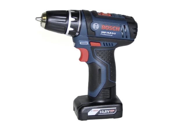 Bosch GSR 10.8-2-LI, Boremaskin med pistolgrep, 1,9 cm, 1 cm, 400 RPM, 1300 RPM, 15 Nm