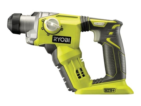 Ryobi One+ R18SDS-0 - Roterende hammer - trådløs - 4-modus - SDS-plus - 15 N·m - 1.3 joule - uten batteri - 18 V