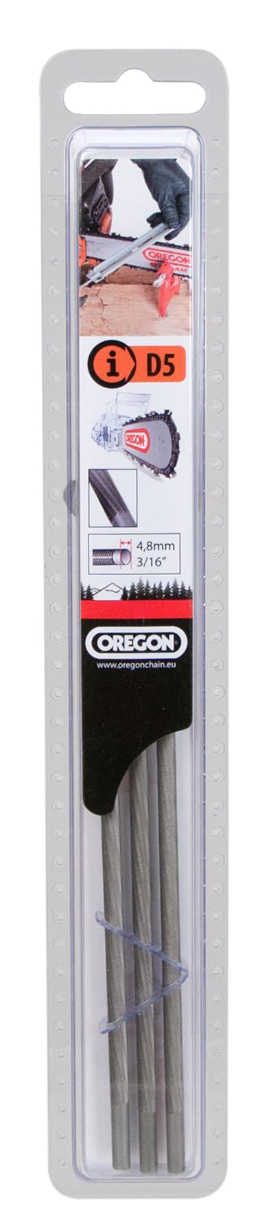 AL-KO Oregon Rundfil för motorsåg 4,8 mm (3 st)
