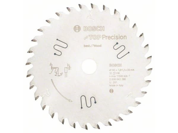 Bosch RUNDSAVKLINGE TOP WOOD 165X20MM 32T 32T