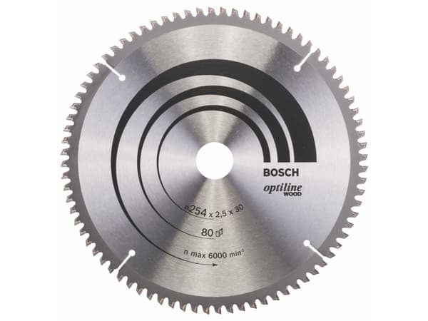 Bosch RUNDSAVKLINGE 254X30MM 2,5MM80T -5GR TRÆ