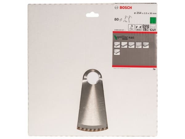 Bosch RUNDSAVKLINGE 254X30MM 2,5MM80T -5GR TRÆ