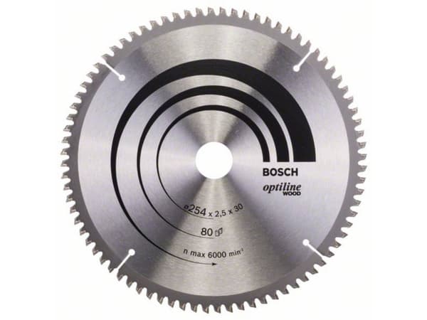Bosch RUNDSAVKLINGE 254X30MM 2,5MM80T -5GR TRÆ
