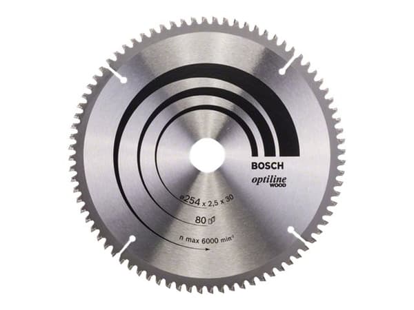 Bosch RUNDSAVKLINGE 254X30MM 2,5MM80T -5GR TRÆ