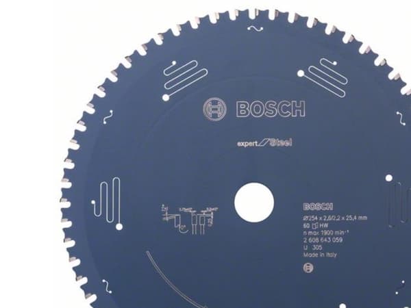 Bosch RUNDSAVKLKLKLINGE EXP STEEL 254X25,4MM 60T