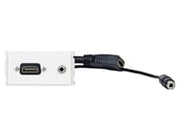 Microconnect WI221276, Vit, Varje varumärke, HDMI + 3.5mm, 66,1 mm, 31,9 mm, 1 styck