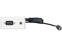 Microconnect WI221276, Vit, Varje varumärke, HDMI + 3.5mm, 66,1 mm, 31,9 mm, 1 styck