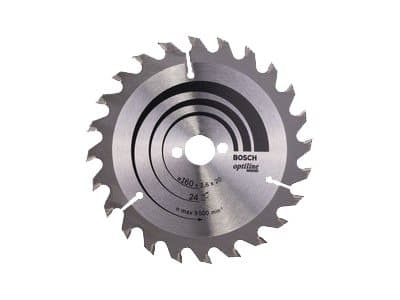 Bosch Optiline Wood - Sirkelformet sagblad - for tre - 160 mm - 24 tenner