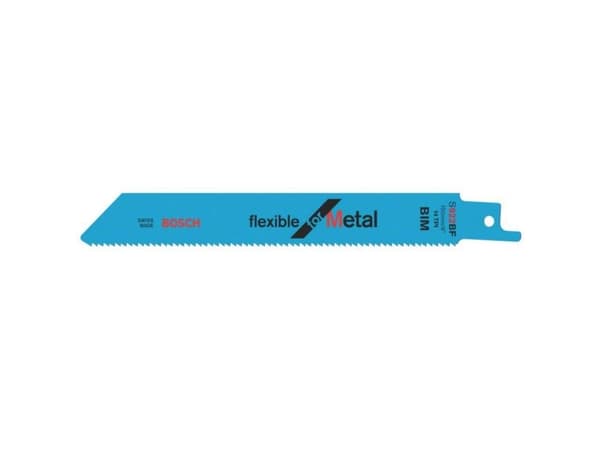 Bosch flexible for Metal S 922 BF - Sagblad - for blikk, solide rør - 5 deler - lengde: 150 mm - bredde: 19 mm