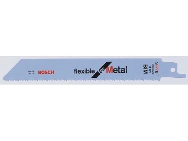 Bosch flexible for Metal S 922 BF - Sagblad - for blikk, solide rør - 5 deler - lengde: 150 mm - bredde: 19 mm