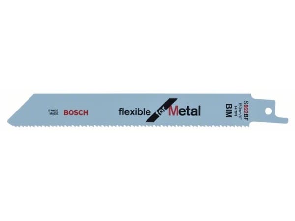 Bosch flexible for Metal S 922 BF - Sagblad - for blikk, solide rør - 5 deler - lengde: 150 mm - bredde: 19 mm