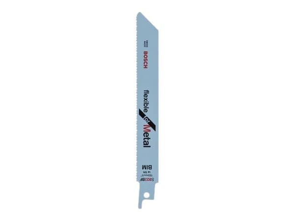Bosch flexible for Metal S 922 BF - Sagblad - for blikk, solide rør - 5 deler - lengde: 150 mm - bredde: 19 mm