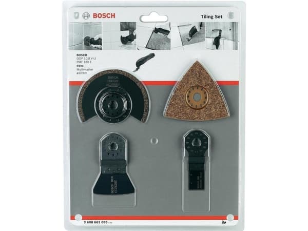 Bosch - Flerverktøysbladsett - for flis - 4 deler