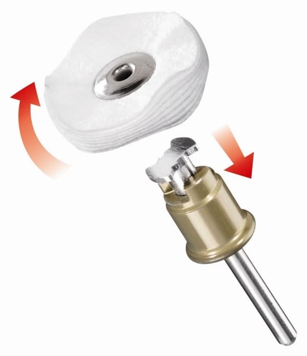 Dremel 423S, Poleringsskive, 3,2 mm, 2,5 cm, Hvit