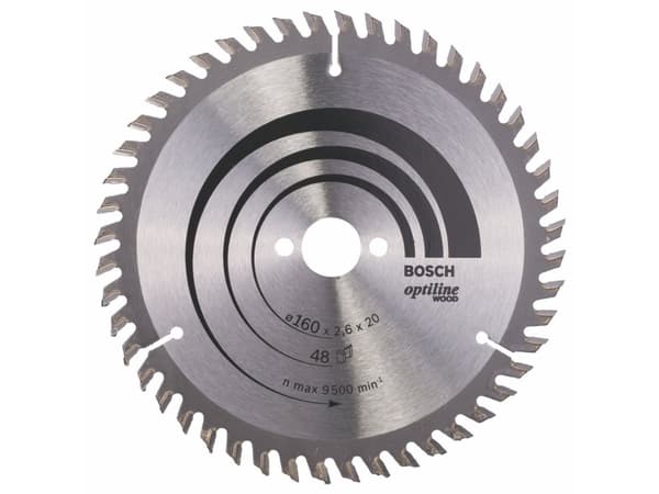 Bosch RUNDSAVKLINGE OPTILINE WOOD 160X20MM 48T