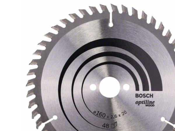 Bosch RUNDSAVKLINGE OPTILINE WOOD 160X20MM 48T