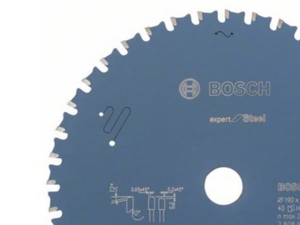 Bosch Expert for Steel - Sirkelformet sagblad - for stål - 190 mm - 40 tenner