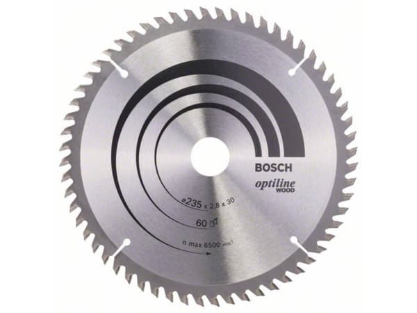 Bosch RUNDSAVKL OPTILINE Ø235x2,8x30/25MM 60T 60T