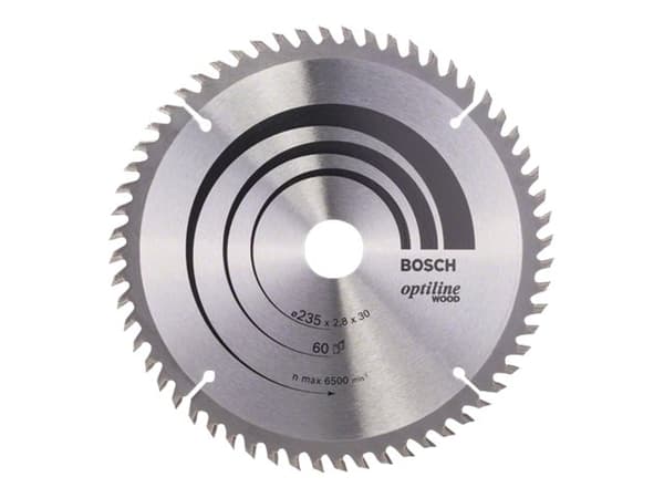 Bosch RUNDSAVKL OPTILINE Ø235x2,8x30/25MM 60T 60T