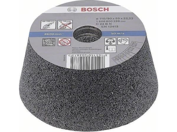 Bosch - Slipeskive - for betong, stein - 110 mm - grovkorn: 24