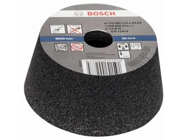 Bosch - Slipeskive - for betong, stein - 110 mm - grovkorn: 24