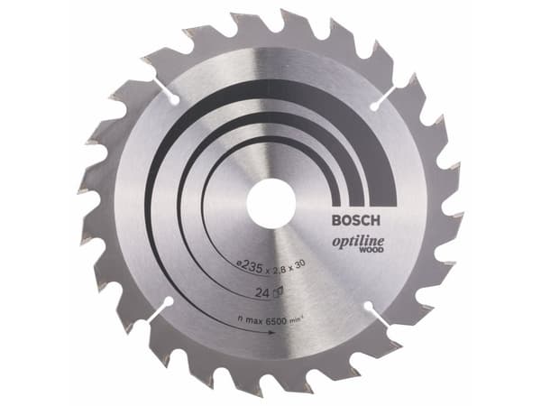 Bosch RUNDSAVKLINGE OPTILINE 235X2,8X30MM 24T