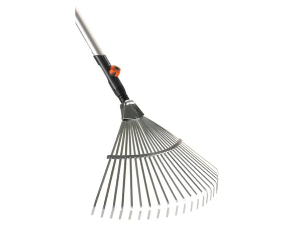Gardena 3022-20, Trädgårdsräfsa, Svart, Rostfritt stål, Stål, Trä, 50 cm, 130 cm