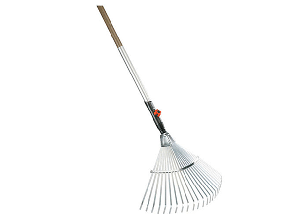 Gardena 3022-20, Trädgårdsräfsa, Svart, Rostfritt stål, Stål, Trä, 50 cm, 130 cm