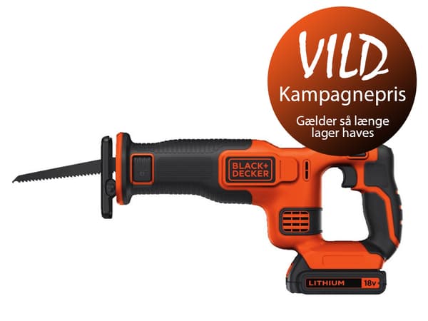 BLACK+DECKER BDCR18-QW - Frem- og tilbakegående sag - trådløs - 18 V