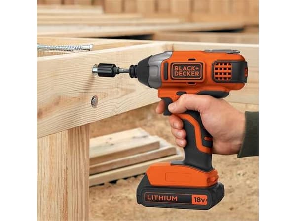 Black & Decker BDCIM18N-XJ, Slagtrekker, Sort, Oransje, 3000 RPM, 155 Nm, Batteri, 18 V - SOLO