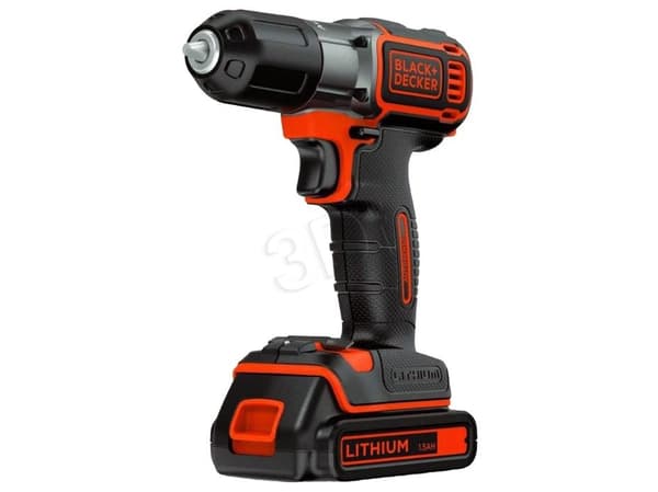Black & Decker ASD18KB-QW, Boremaskin med pistolgrep, Sort, Oransje, 1 cm, 2,5 cm, 1 cm, 800 RPM